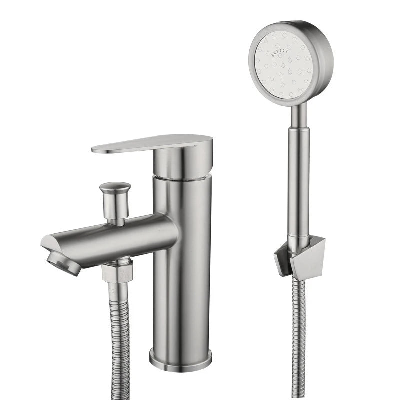 Bathroom Basin Faucet Stainless Steel Handle Sink Faucets