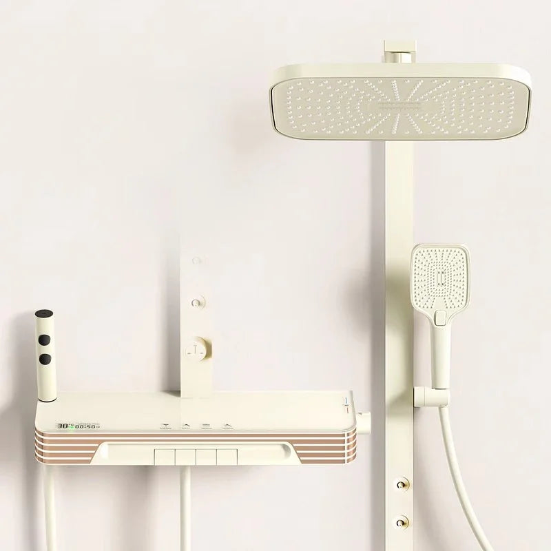 Back Spray Piano Digital Bathrooom Shower System Cold