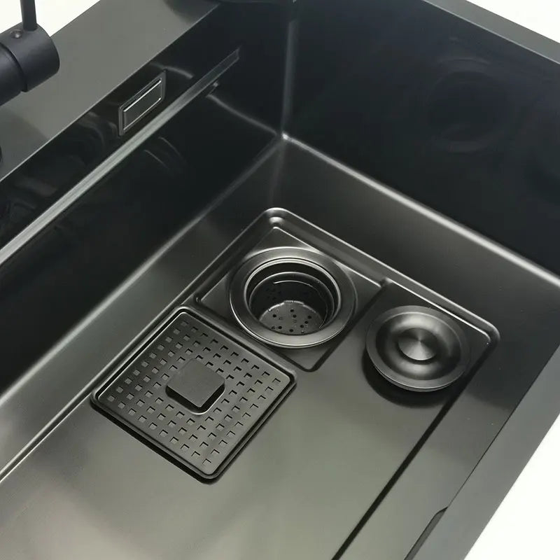 Nano Sink Matte Black Above Mount Washing Basin