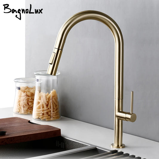 Brass Brushed Gold Black 360 Oegree Rotation Cold