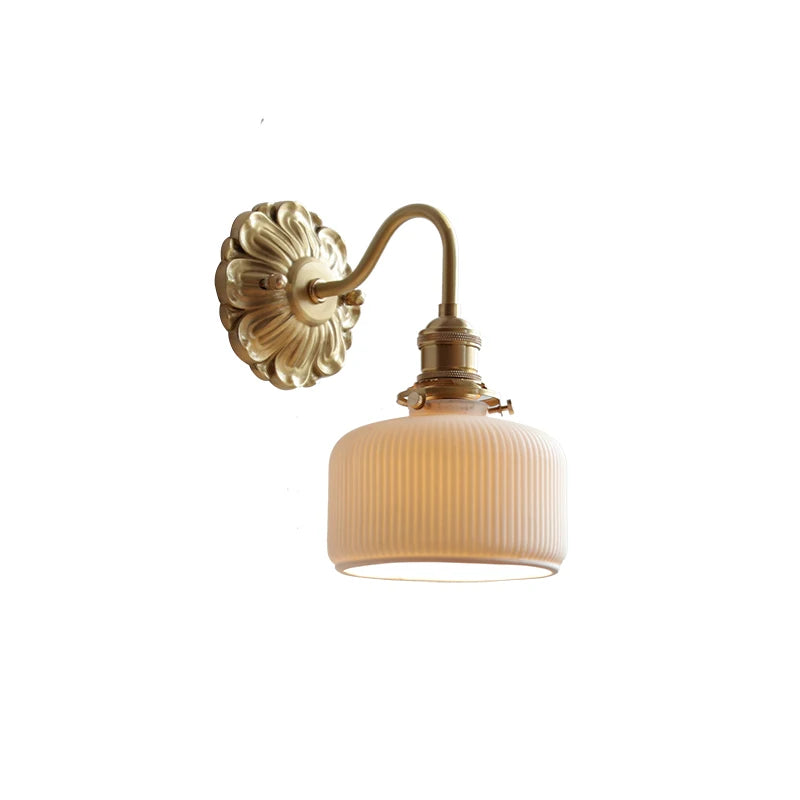 Iwhd Nordic Modern Led Wall Lamps Sconce Copper