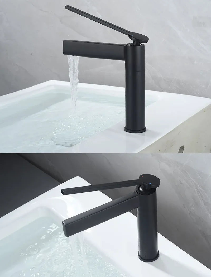 Basin Bathroom Sink Faucet Deck Mounted Cold Water