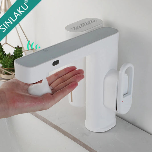 Sinlaku Automatic Inflated Sensor Faucet Crane Handle Bathroom