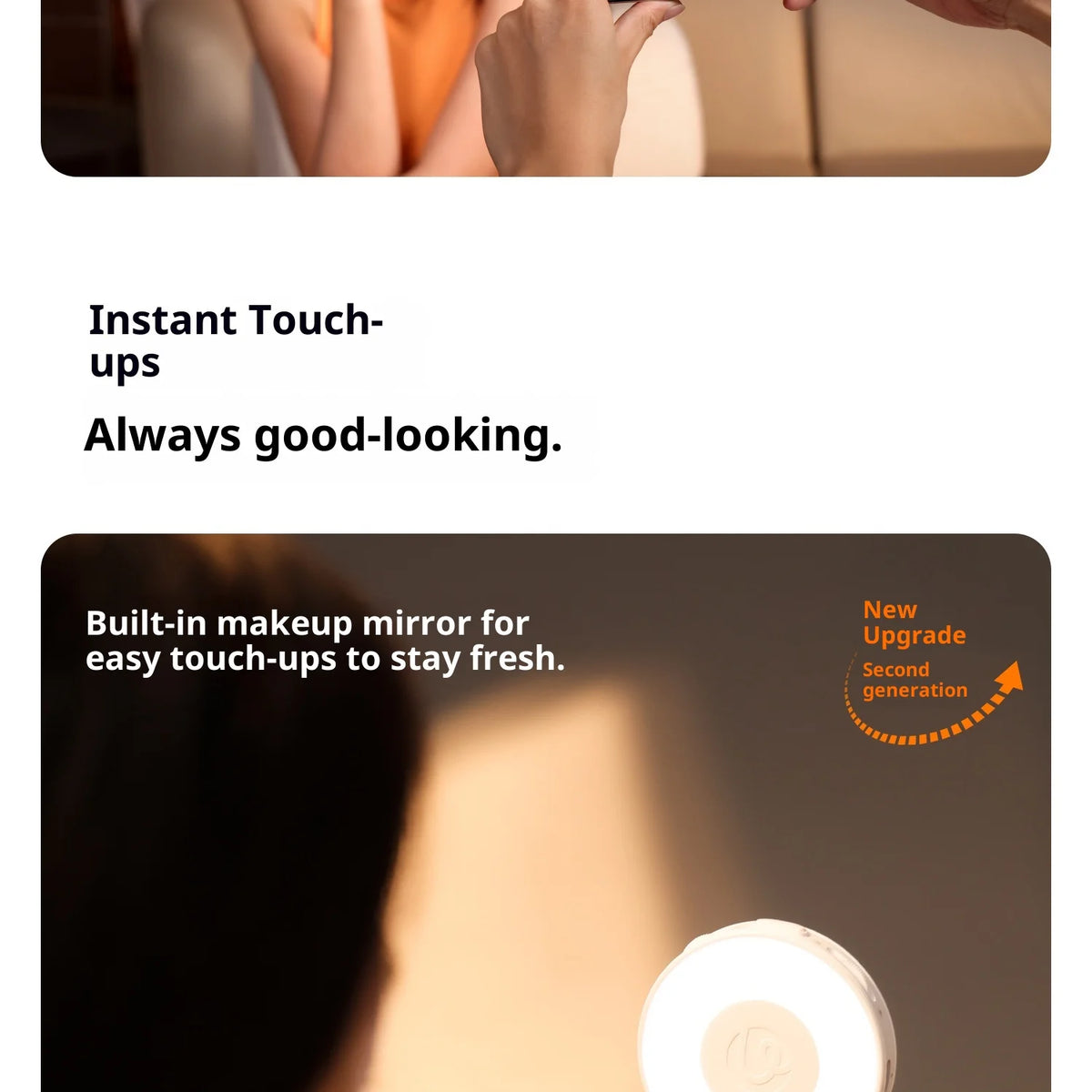 Original Ulanzi Lm23 Magnetic Phone Selfie Light Built-In