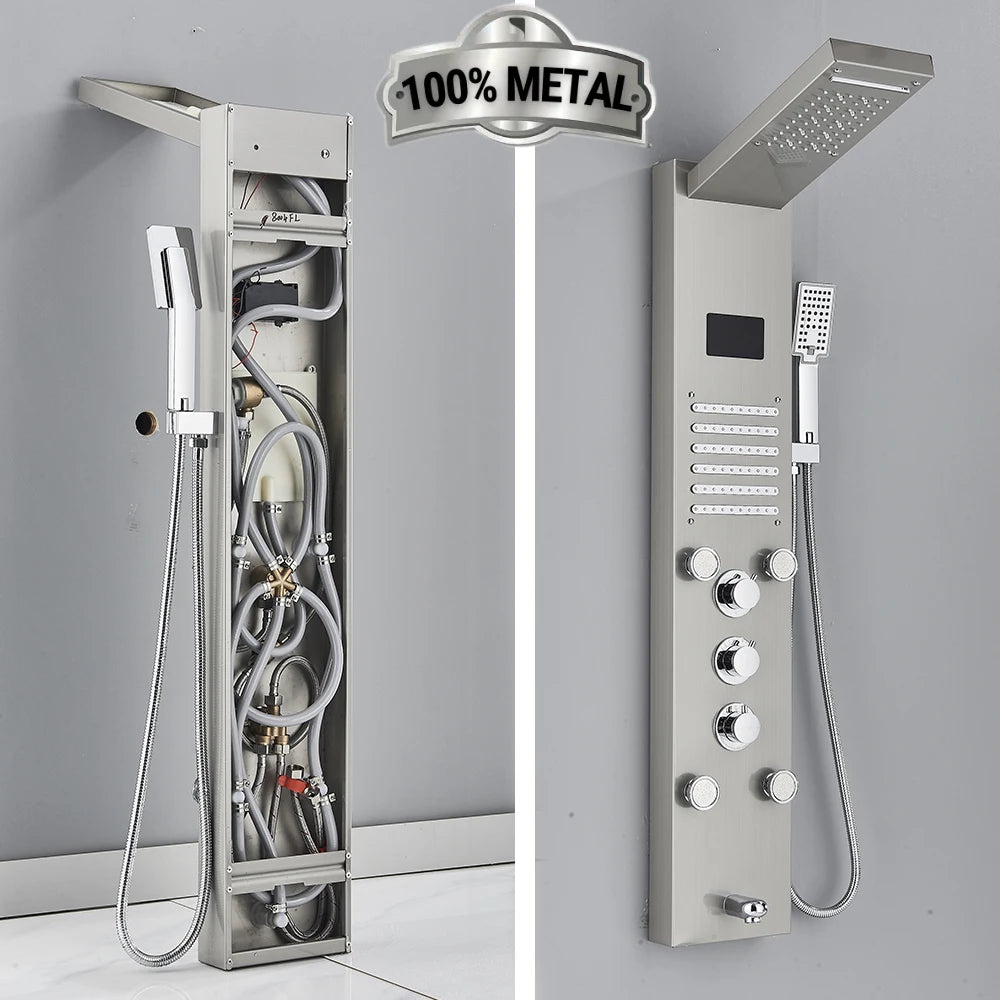 Shower Panel Tower System Rain Waterfall Shower Column