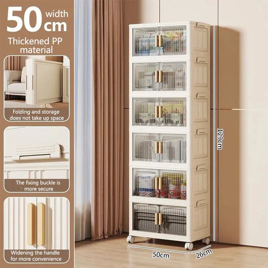 Multi-Functional Folding Storage Cabinet Doors Office Bathroom