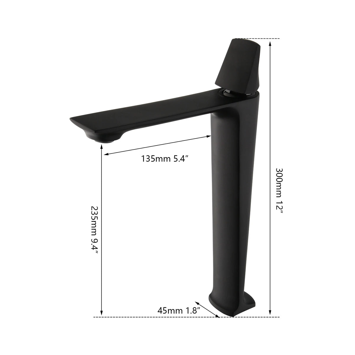 Kemaidi Rose Gold Bathroom Basin Sink Faucet Square