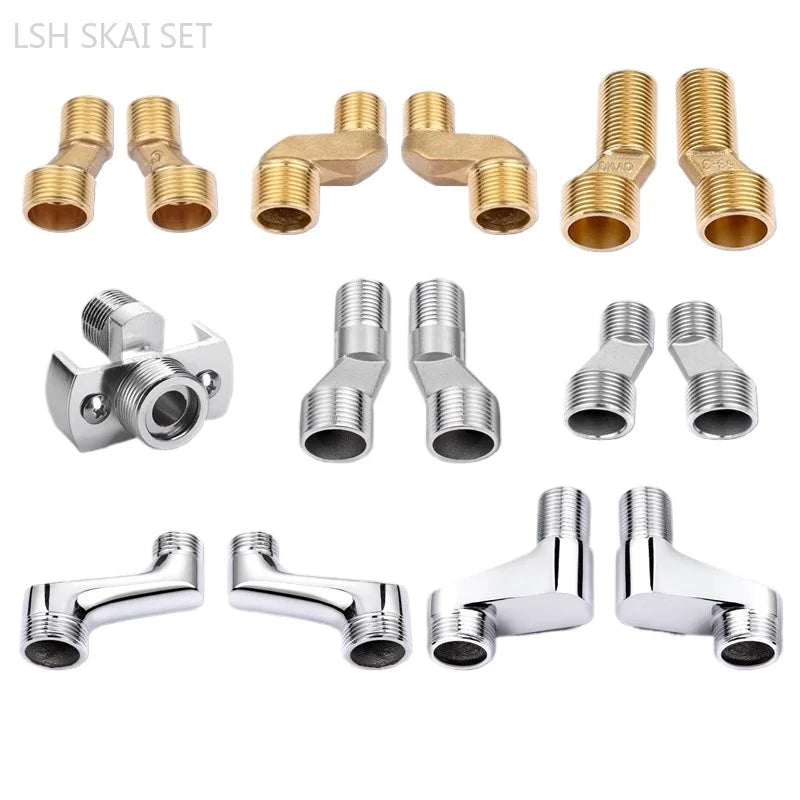 2pcs Solid Brass Wall Mounted Replacement Angle Valve