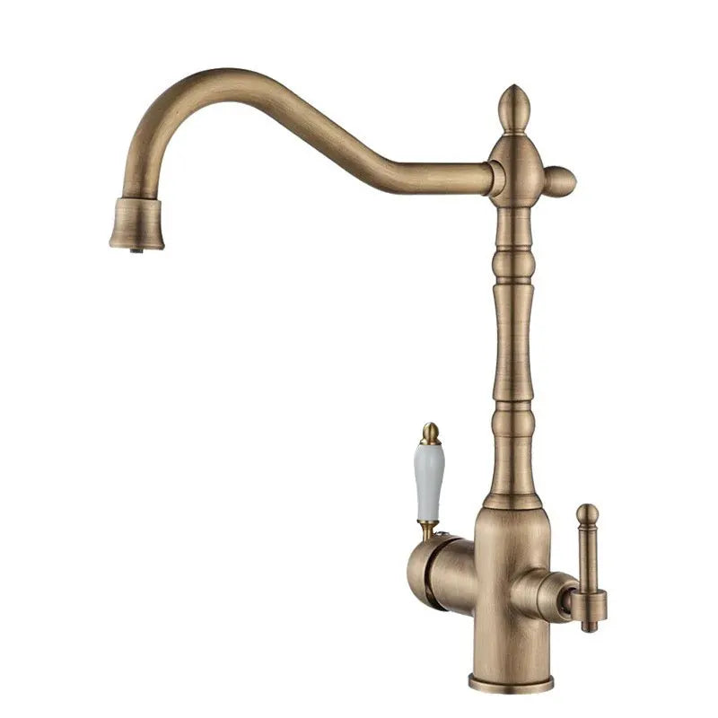 French Brass Light Luxury Three In One Pure