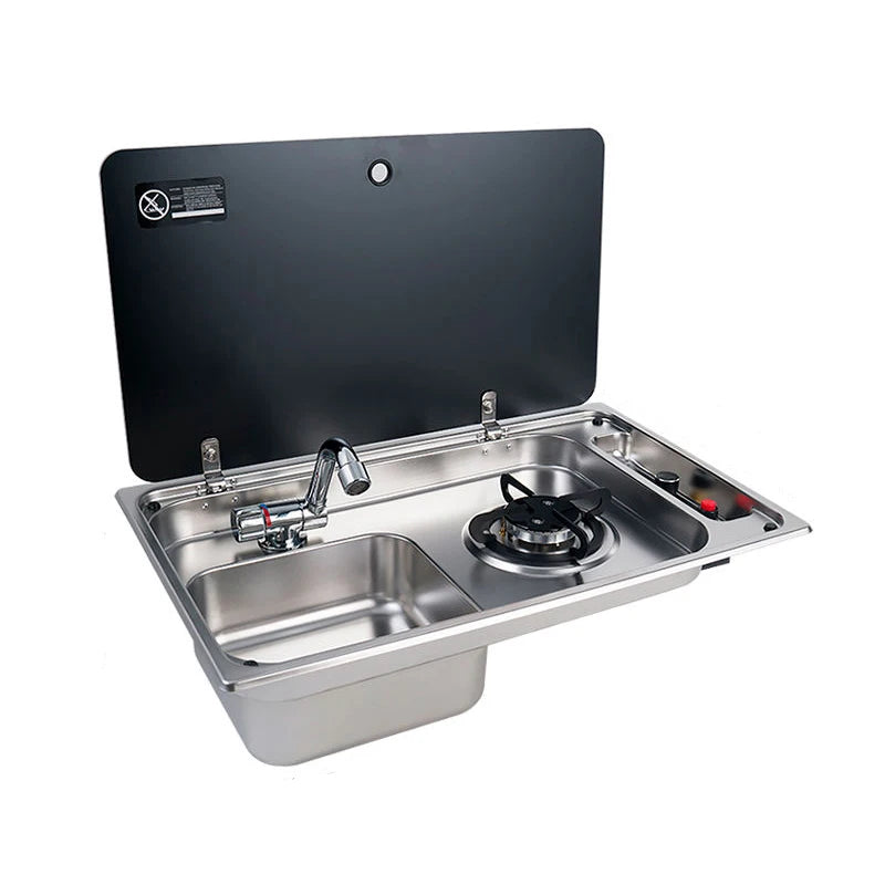 Rv Sink One Burner Gas Stove /Cold Faucet