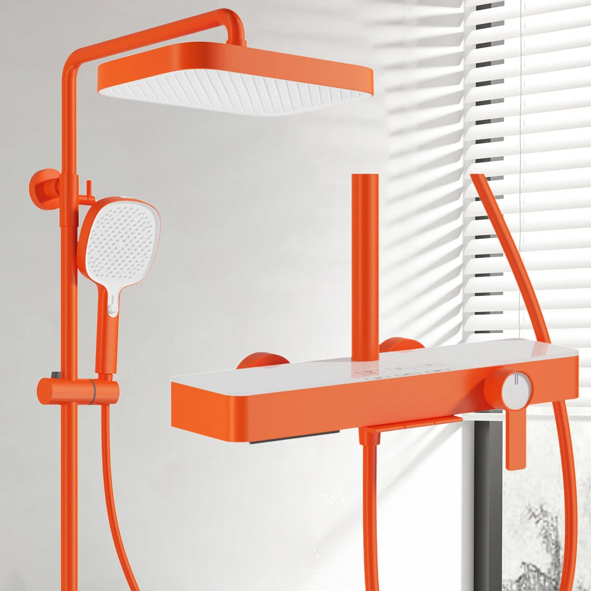Cold Waterfall Piano Bathroom Shower 12 Inch Rain