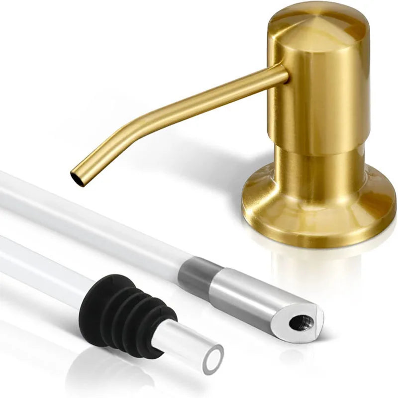304 Stainless Steel Press-Type Sink Soap Dispenser 17oz/500ml