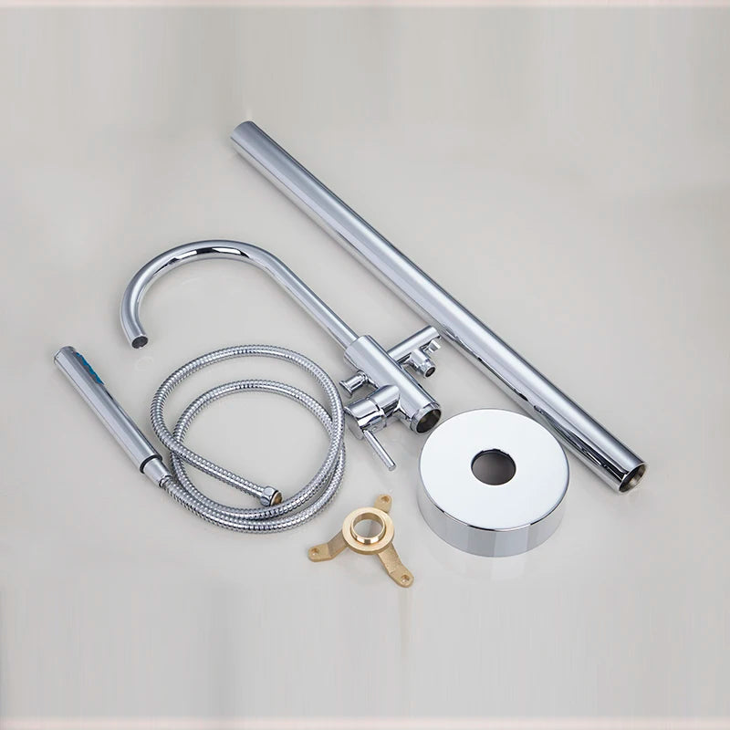 Zappo Standing Tub Shower Faucet Floor Mount Shower