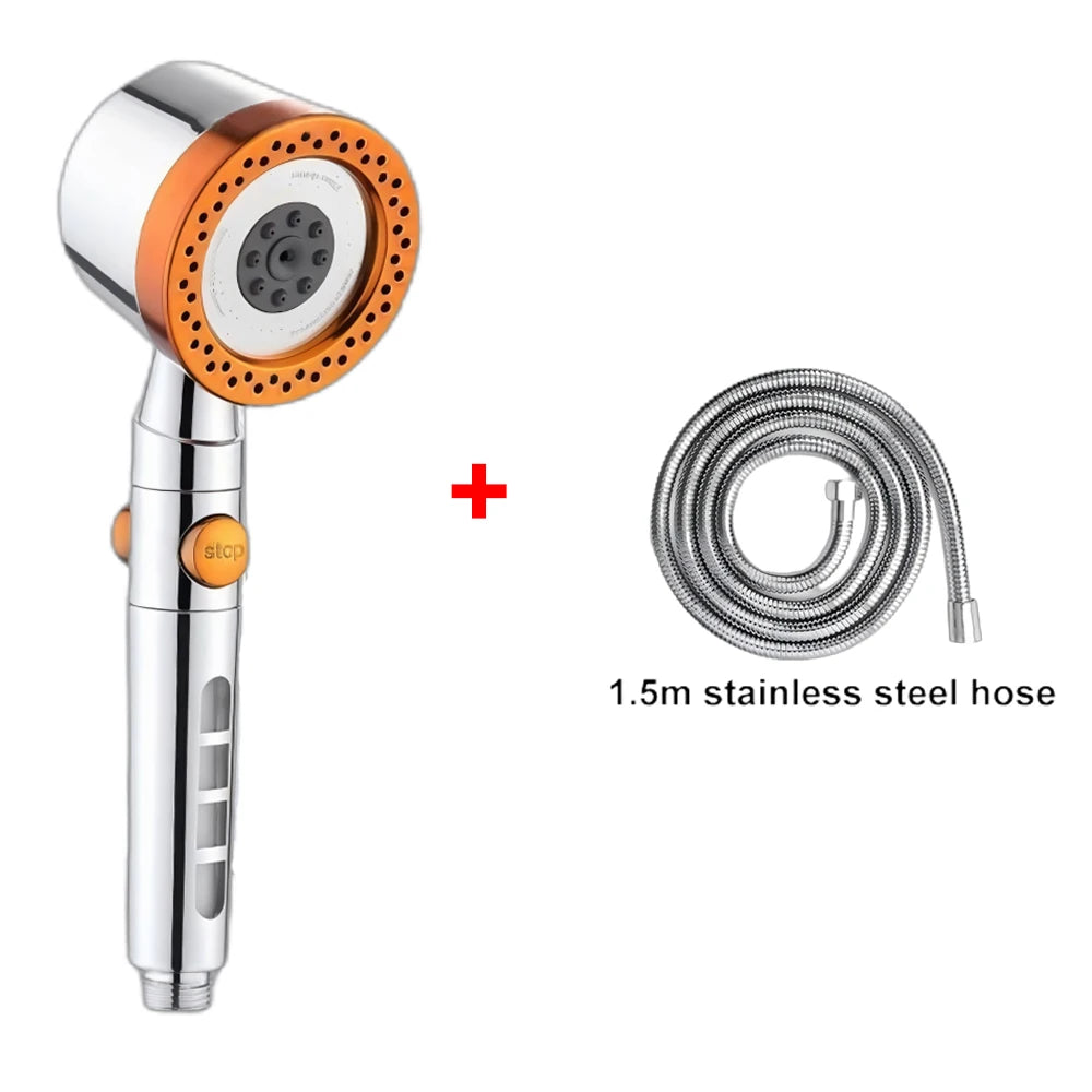 Modes Bathroom Shower Head High Pressure Powerful Rain