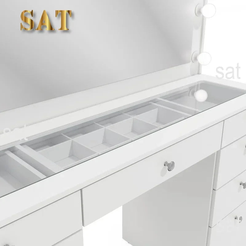 Led Makeup Mirror Colors Light Desktop Vanity Mirror