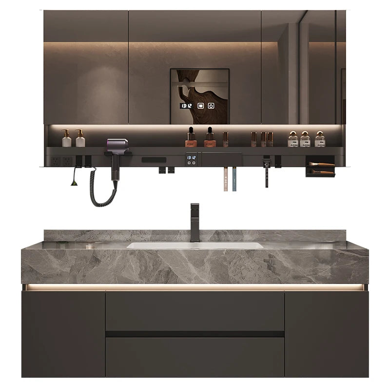 Simple Luxury Bathroom Cabinets Washbasin Vintage Toilet Drawer