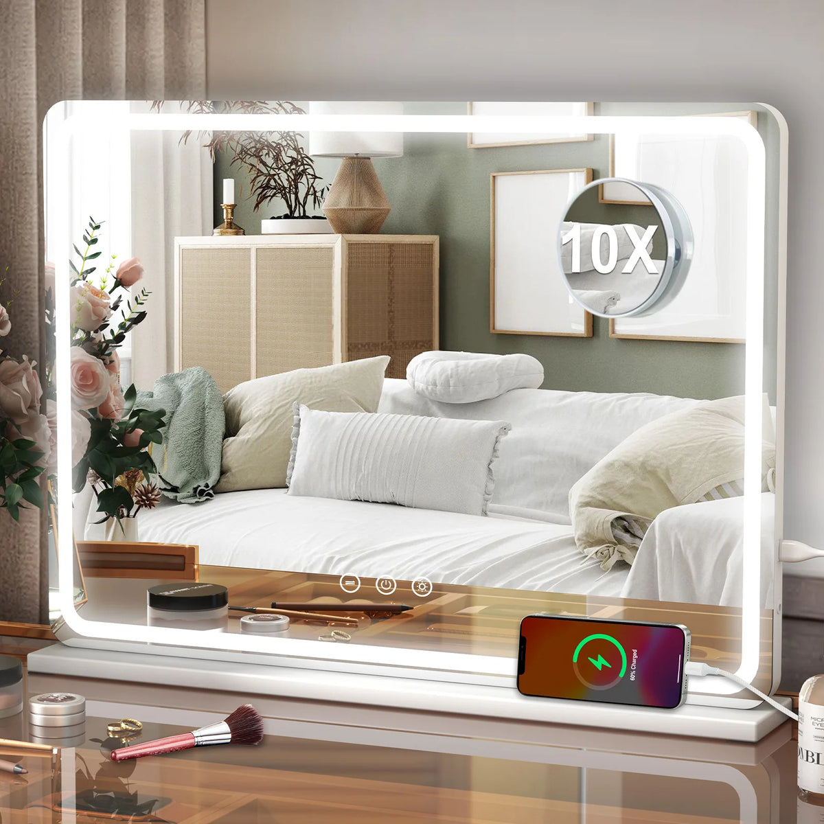 Yamissi Large Vanity Mirror Light Dressing Table Hollywood