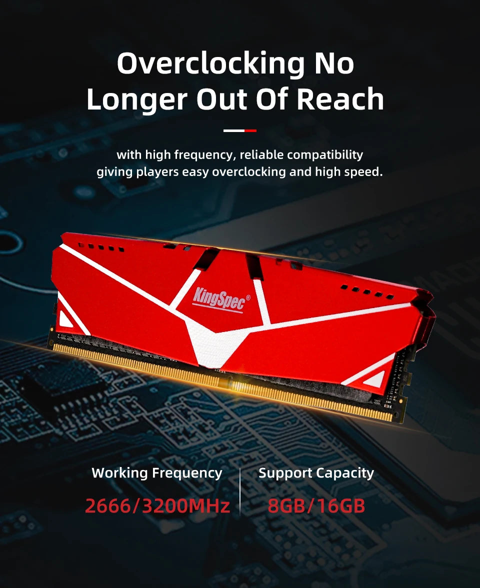 Kingspec Ddr4 8gb 16gb Memoria Ram Ddr4 2666