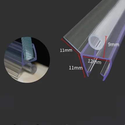6/8/10/12mm Shower Screen Seal Strip Pvc Frameless Glass