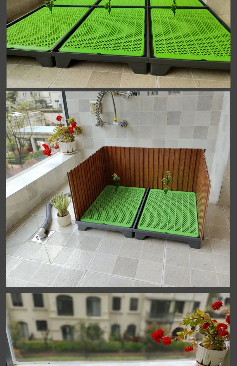 Flush Dog Toilet 28cm Enclosing Wall Large Dog