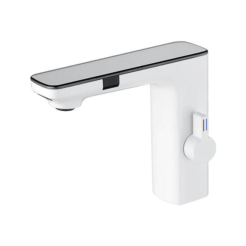 Luxury Silver Gray Smart Lcd Daul Sensor Bathroom