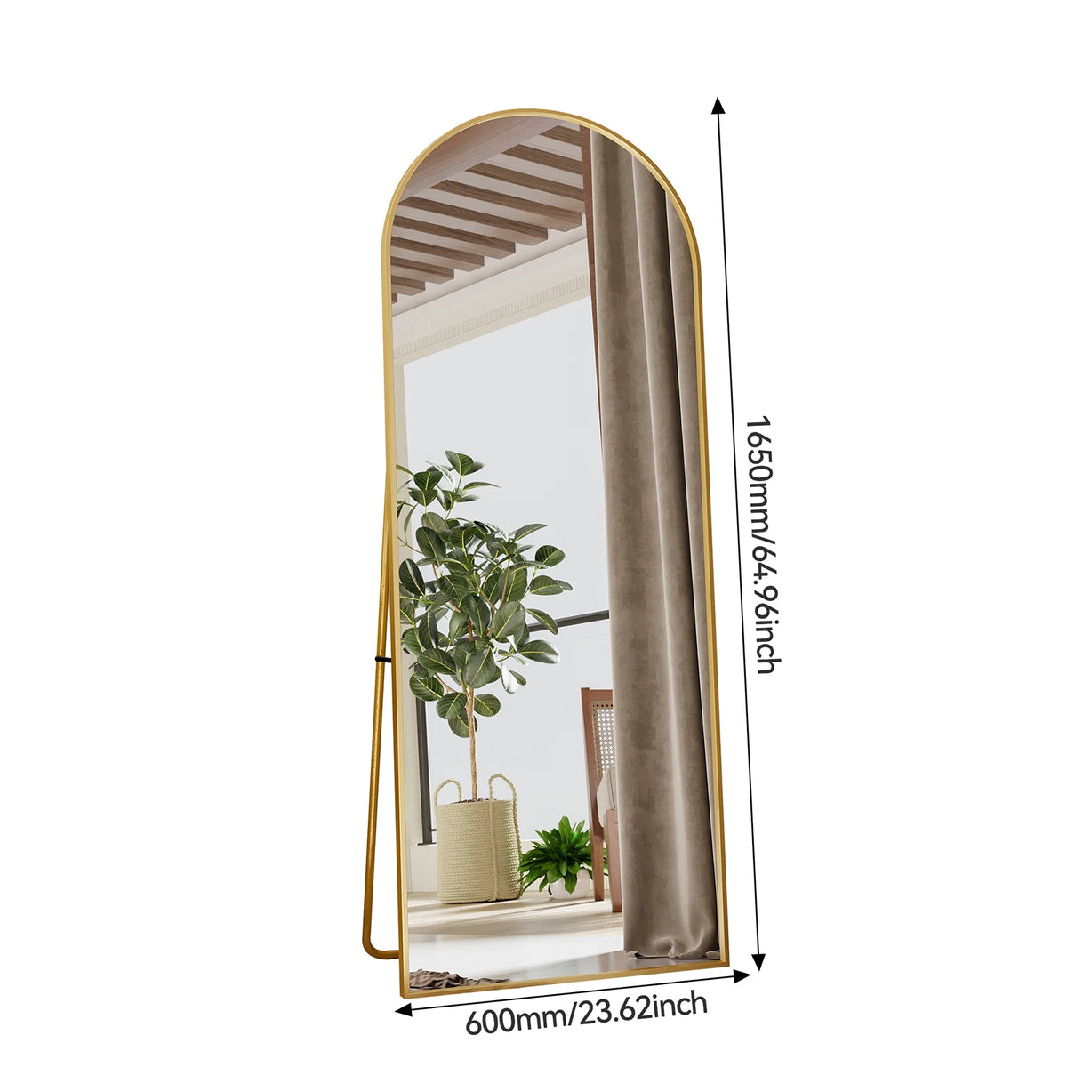 Full Length Mirror Standing Mirror Black Frame Large