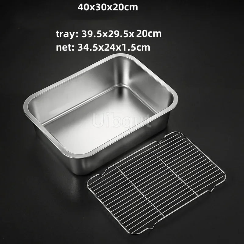 Deep Square Plate Basin Rack Pallet Stainless Steel
