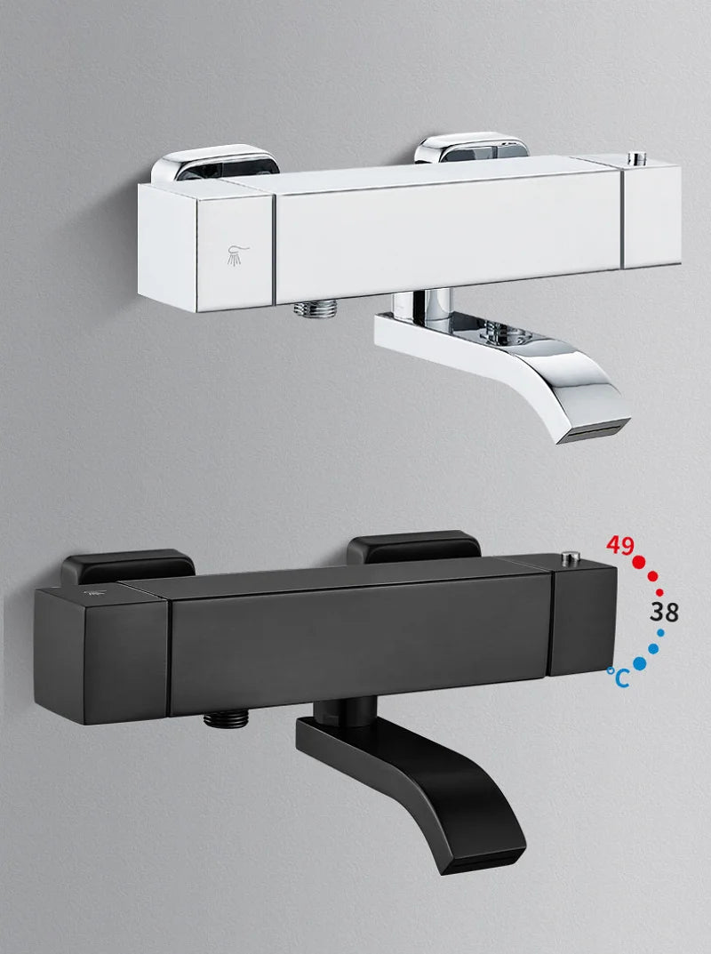 Thermostatic Faucet Bathtub Shower Faucet Wall Mounted