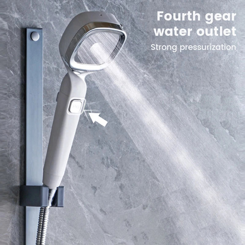 Shower Booster Showerhead Strong Pressure Shower Head Bathroom