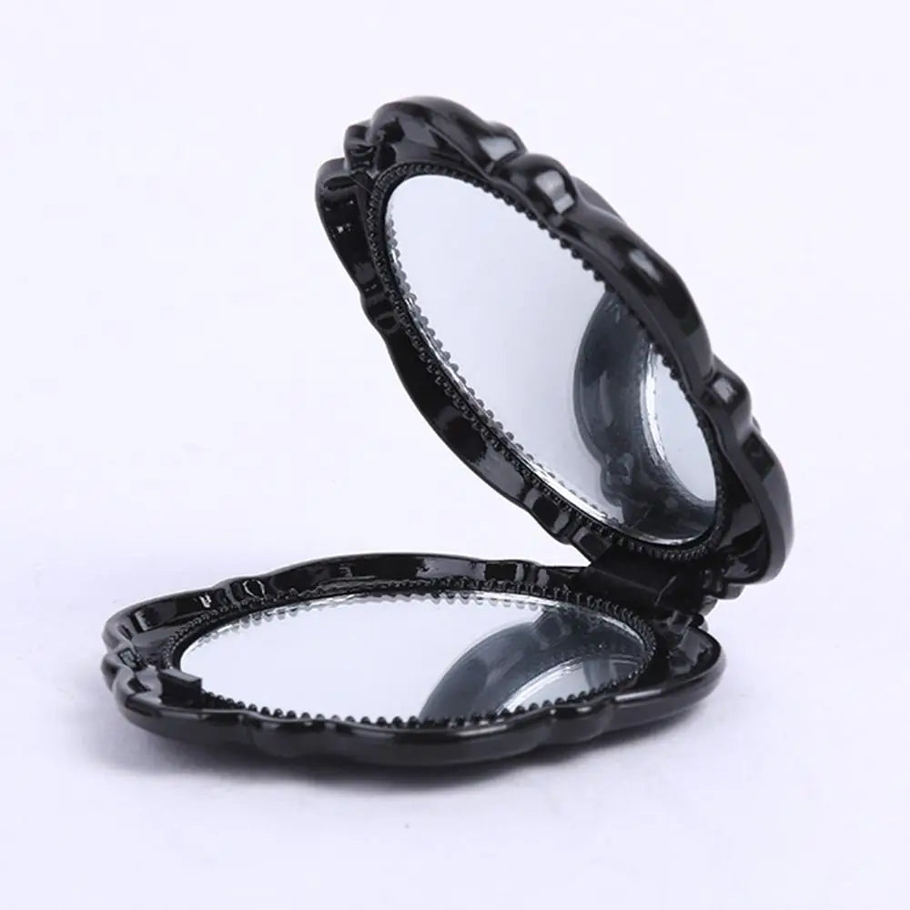 Double-Sided Rose Flower Makeup Mirror Handheld Convenient Mini