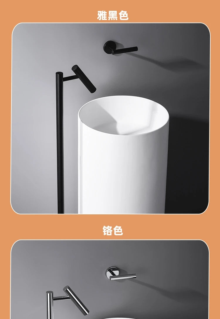 Floor Standing Bathroom Faucet High Tall Basin Tap