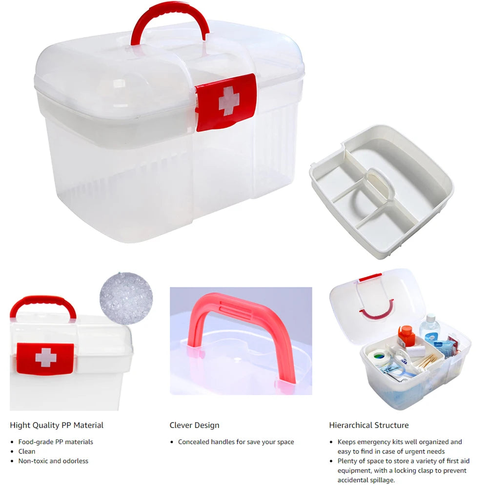 1pcs 2-Tier Medicine Organizer - Medicine Cabinet Handle