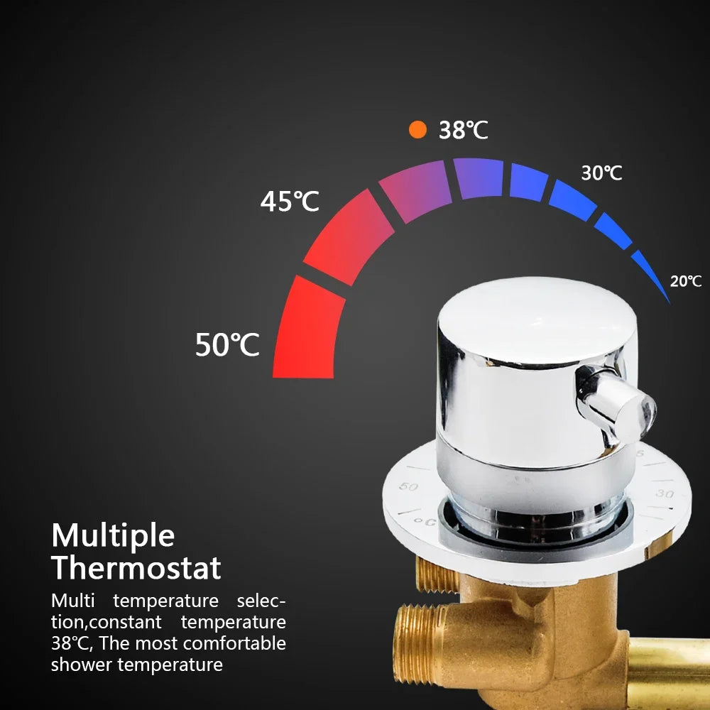 Thermostatic Shower Faucets 2/3/4 Outlet 10cm /12 5cm