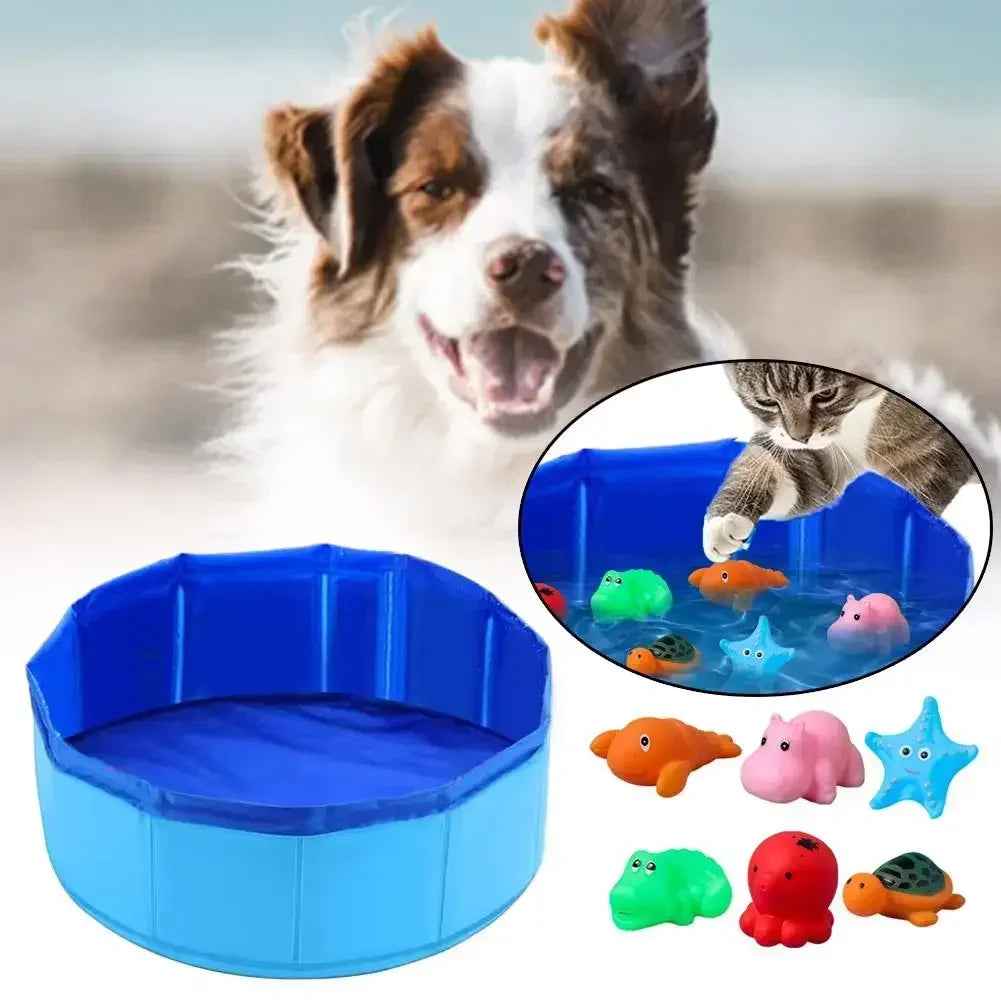 Foldable Pet Water Pool Toy Cats Dogs Summer