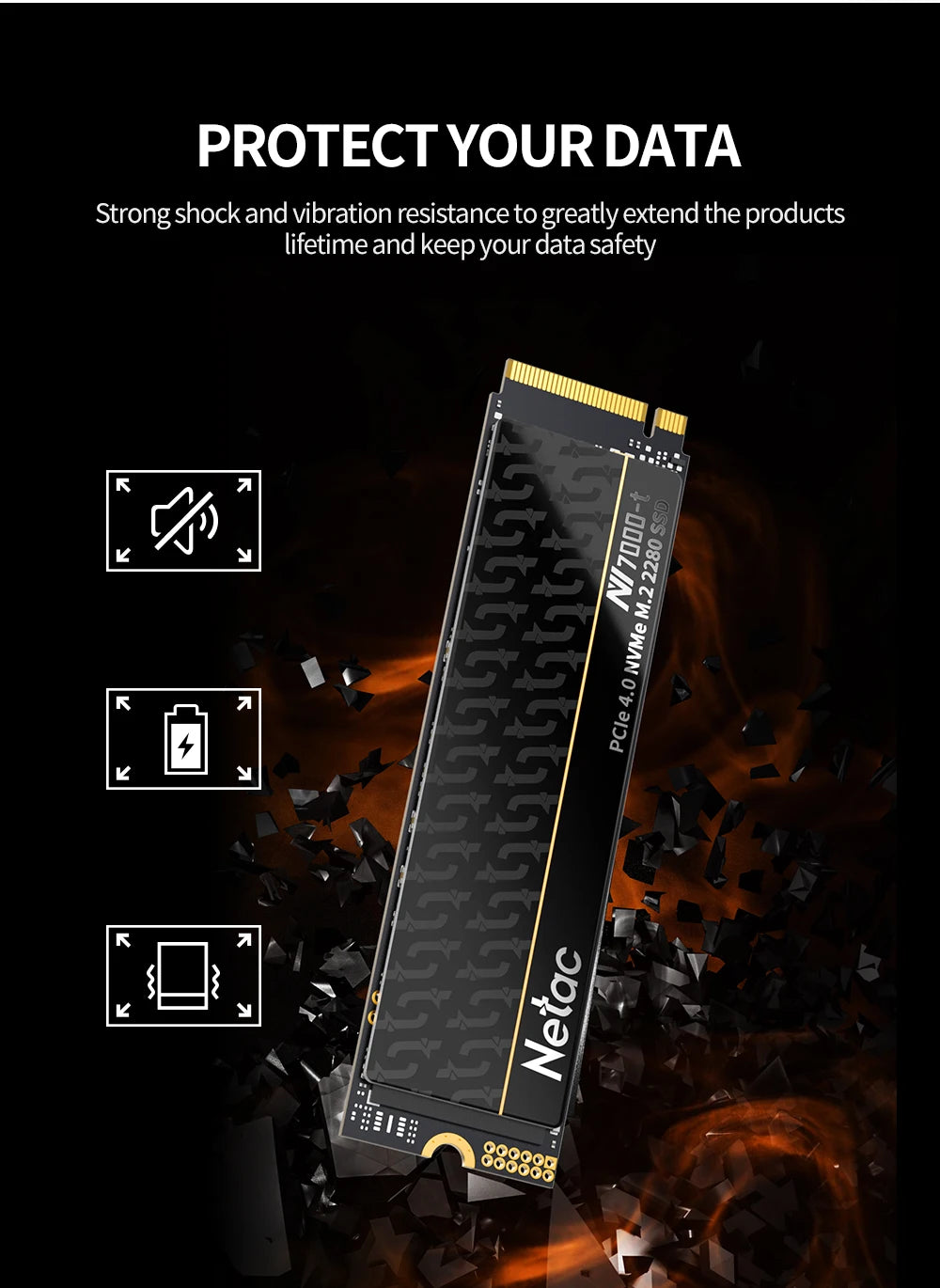 Netac Ssd 1tb Ssd Nvme M2 7400mb/S 512gb