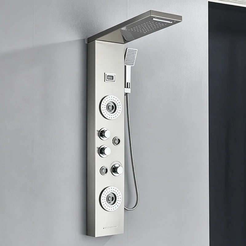 Rain Waterfall Shower Panel Faucet Body Massage Jets