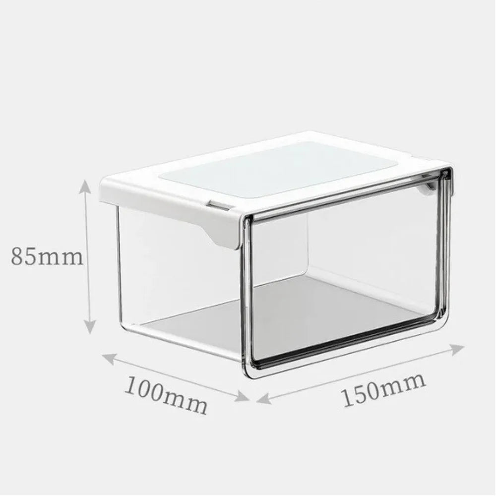 Transparent Pull-Out Storage Drawer No-Punching Installation