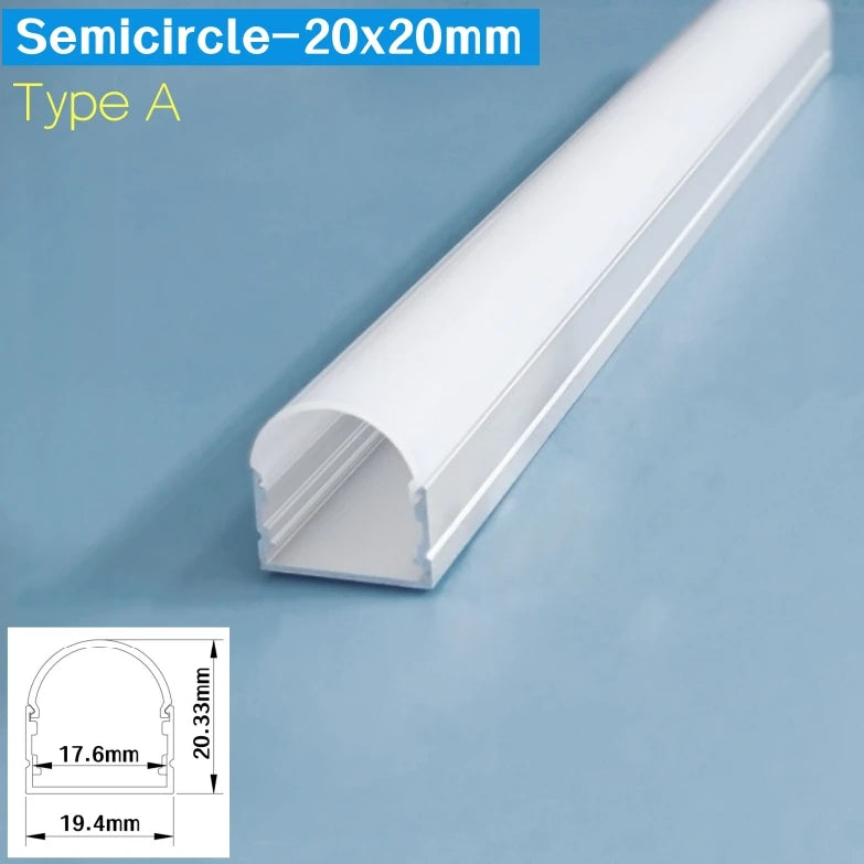 Three-Sided Glowing Led Aluminum Profile Tube Lamp Surface