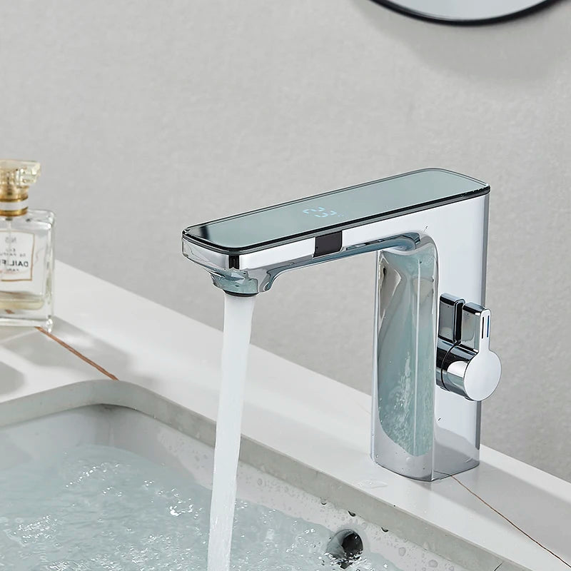 Smart Sensor Led Faucet Bathroom Basin Infrared Faucet