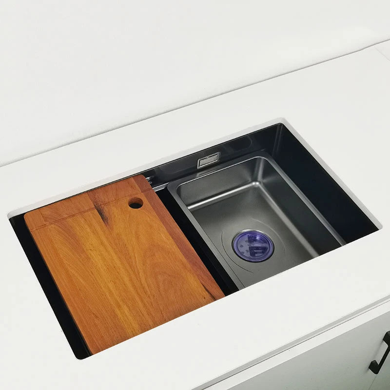 Undermount Or Above Mount Sink Matt Black Nano