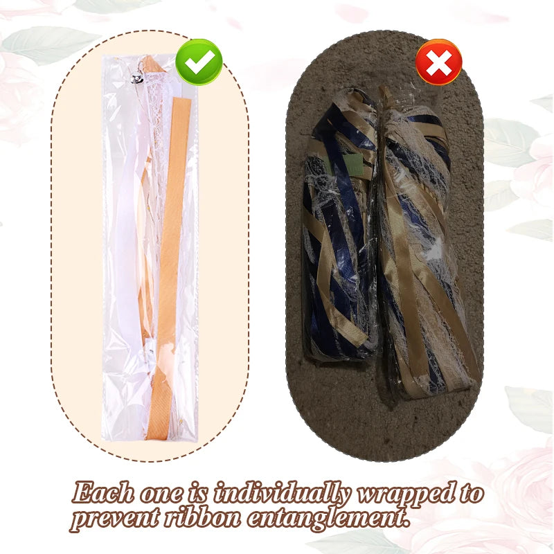 Wedding Ribbon Fairy Wand Light Up Magic Wand