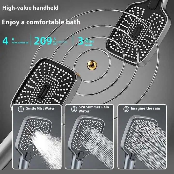 Spa Waist Spray Digital Bathroom Shower Ambient Lighting