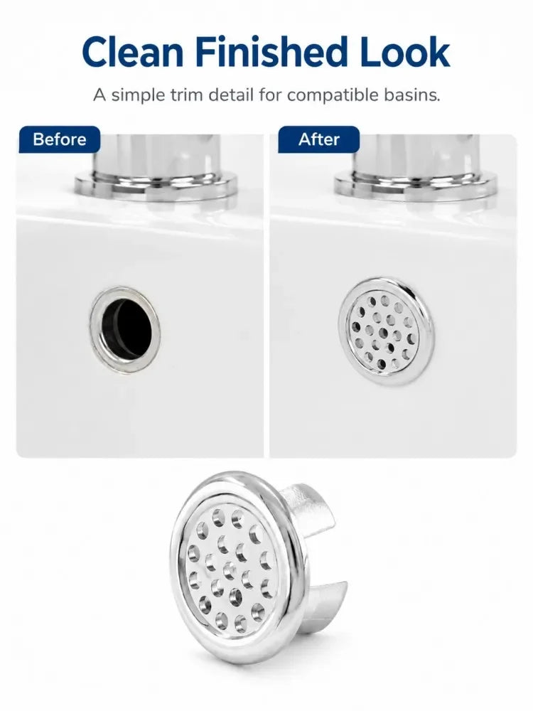 1-20pcs Round Basin Overflow Cap Sink Drain Cover