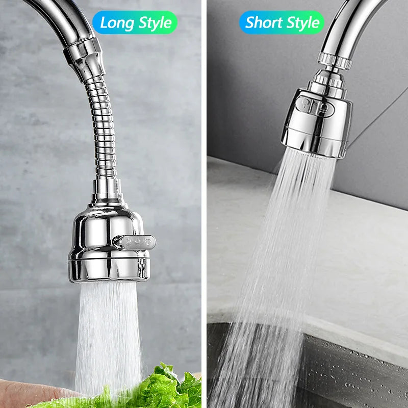 Faucet Extender 360 Degree Rotary Sink Faucet Bubbler