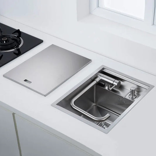 304 Stainless Steel Sink Island Bar Brushed Finish