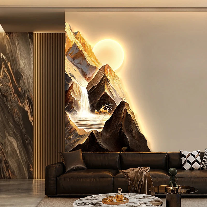 Backed By Jinshan Luxury Vanity Wall Lamp Painting
