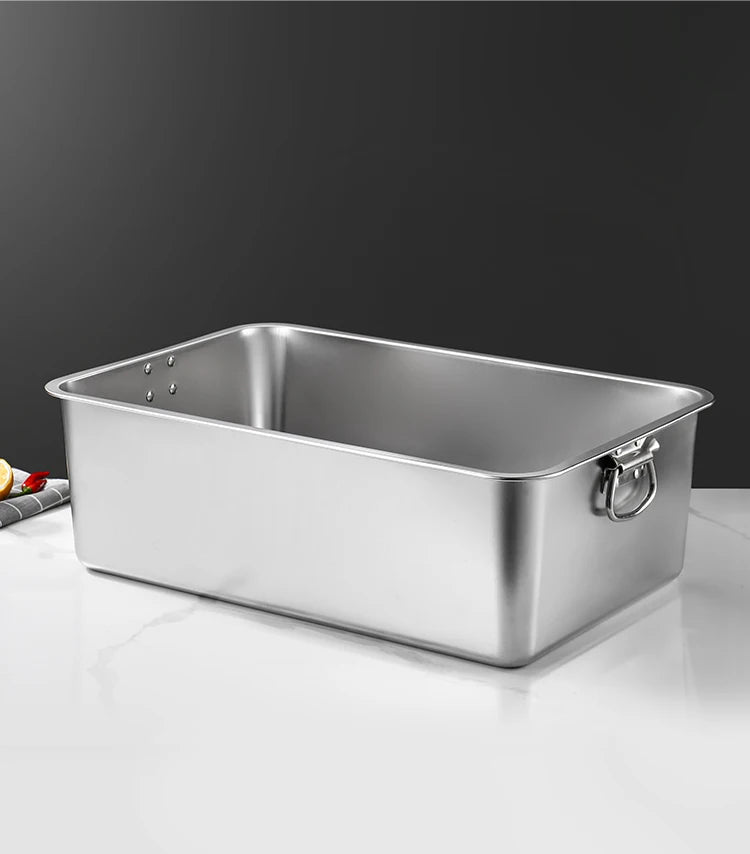 Stainless Steel 304 Deepened Square Basin Rectangular Box