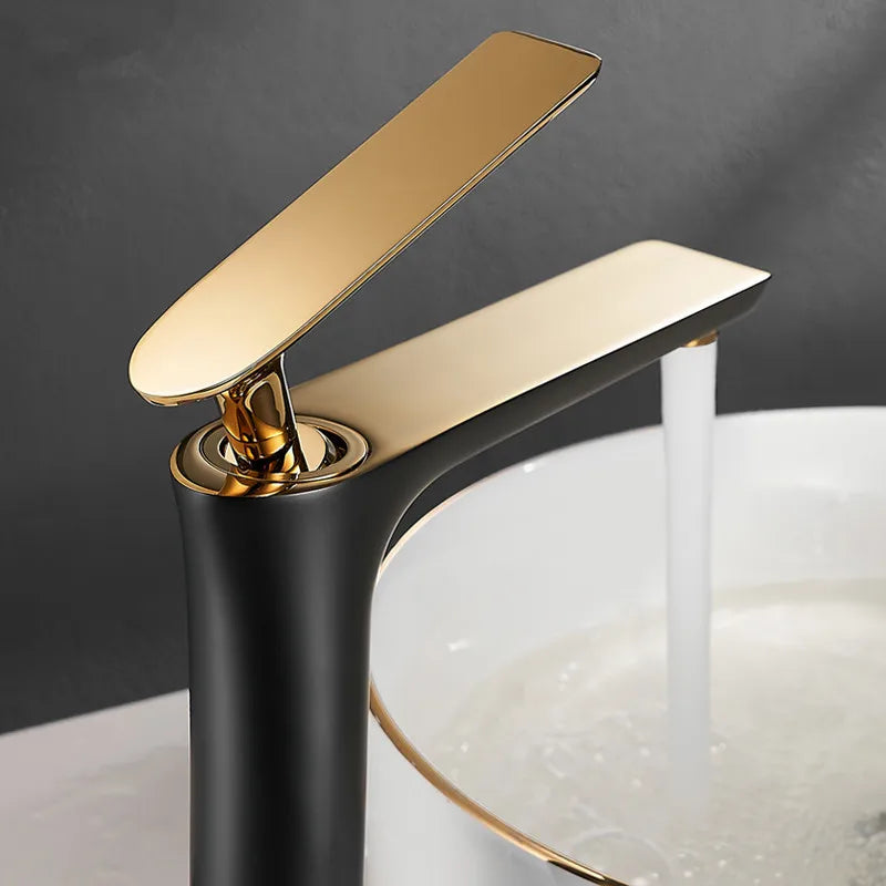 All Copper Black Gold Basin Faucet Sink Faucet