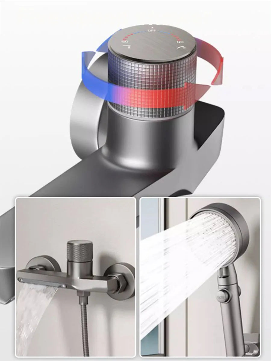 Bathroom Brass Basin Faucets Shower Faucet Wall Mounted