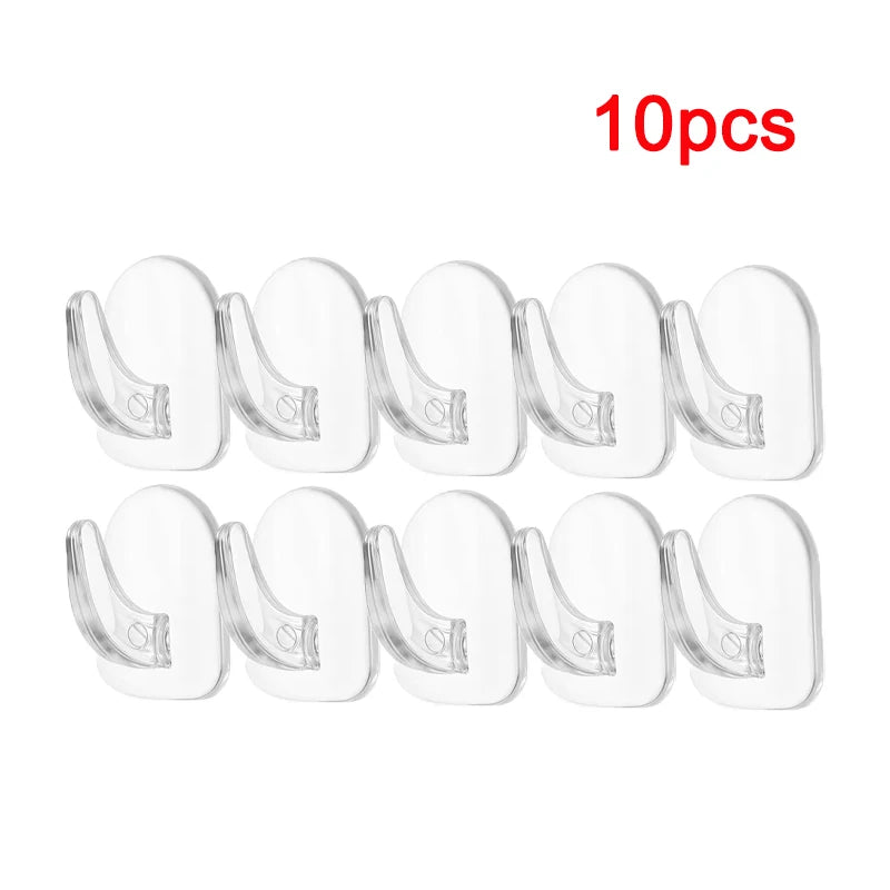 Transparent Strong Adhesive Mini Hook Door Bathroom Mirror